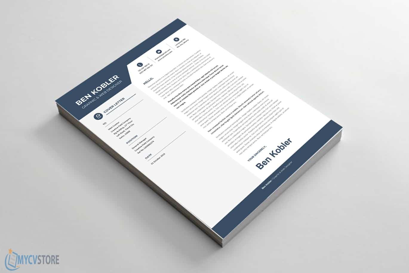 Professional & Creative Cover Letter - Downloadable Cover Letter
