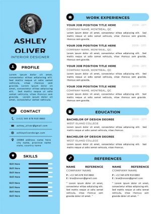 Interior Designer CV Template