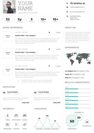 Infographic Resume/Cv Template