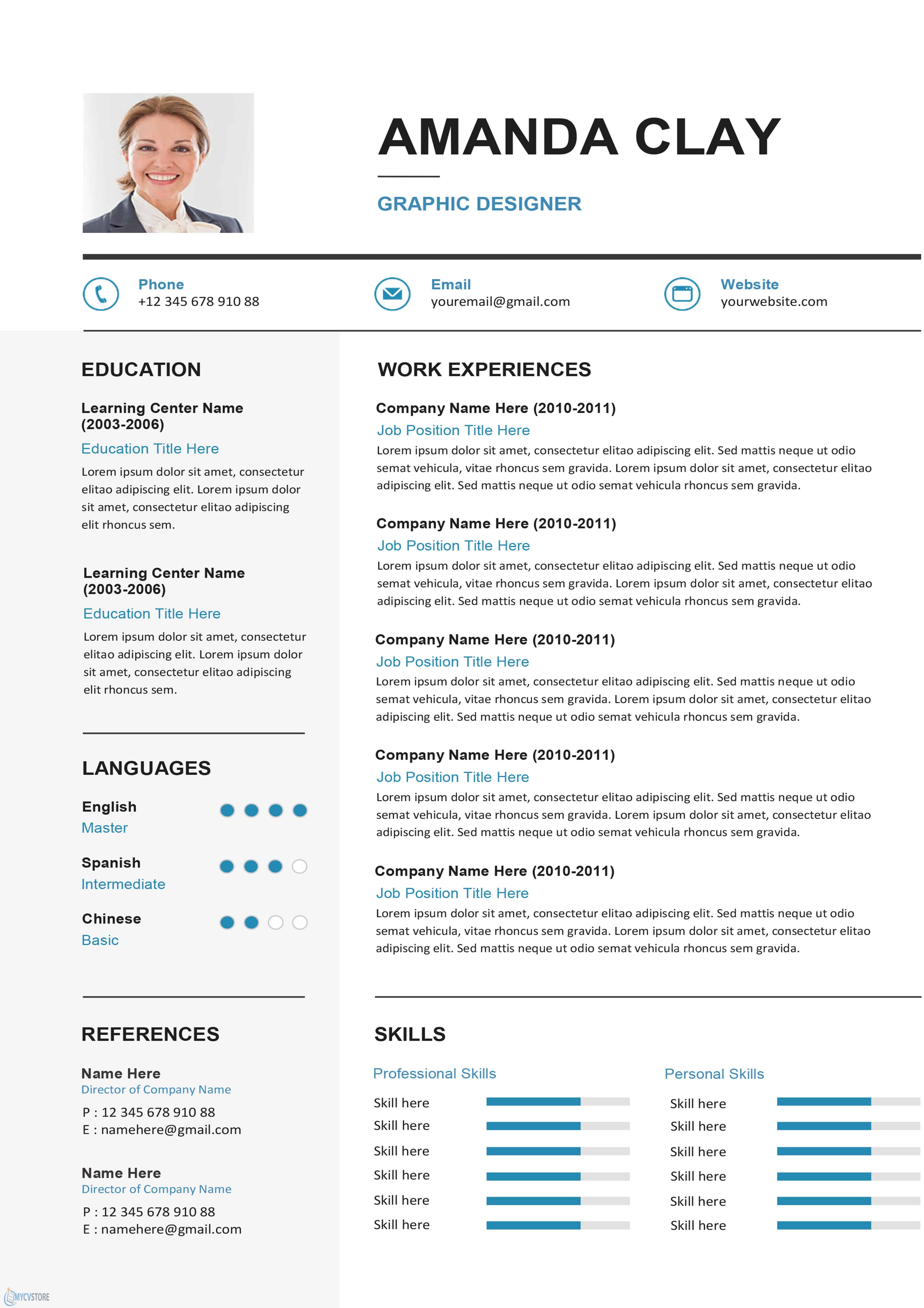 Resume & CV Different Type - Each Page 1 for $1 - SEOClerks