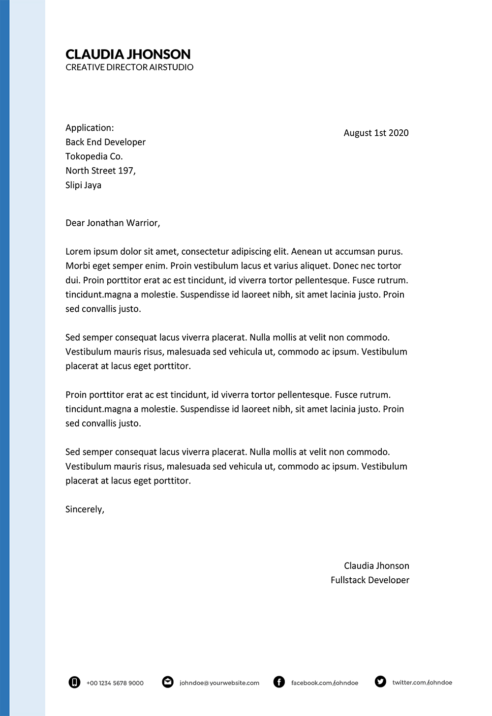 resume cover letter deutsch