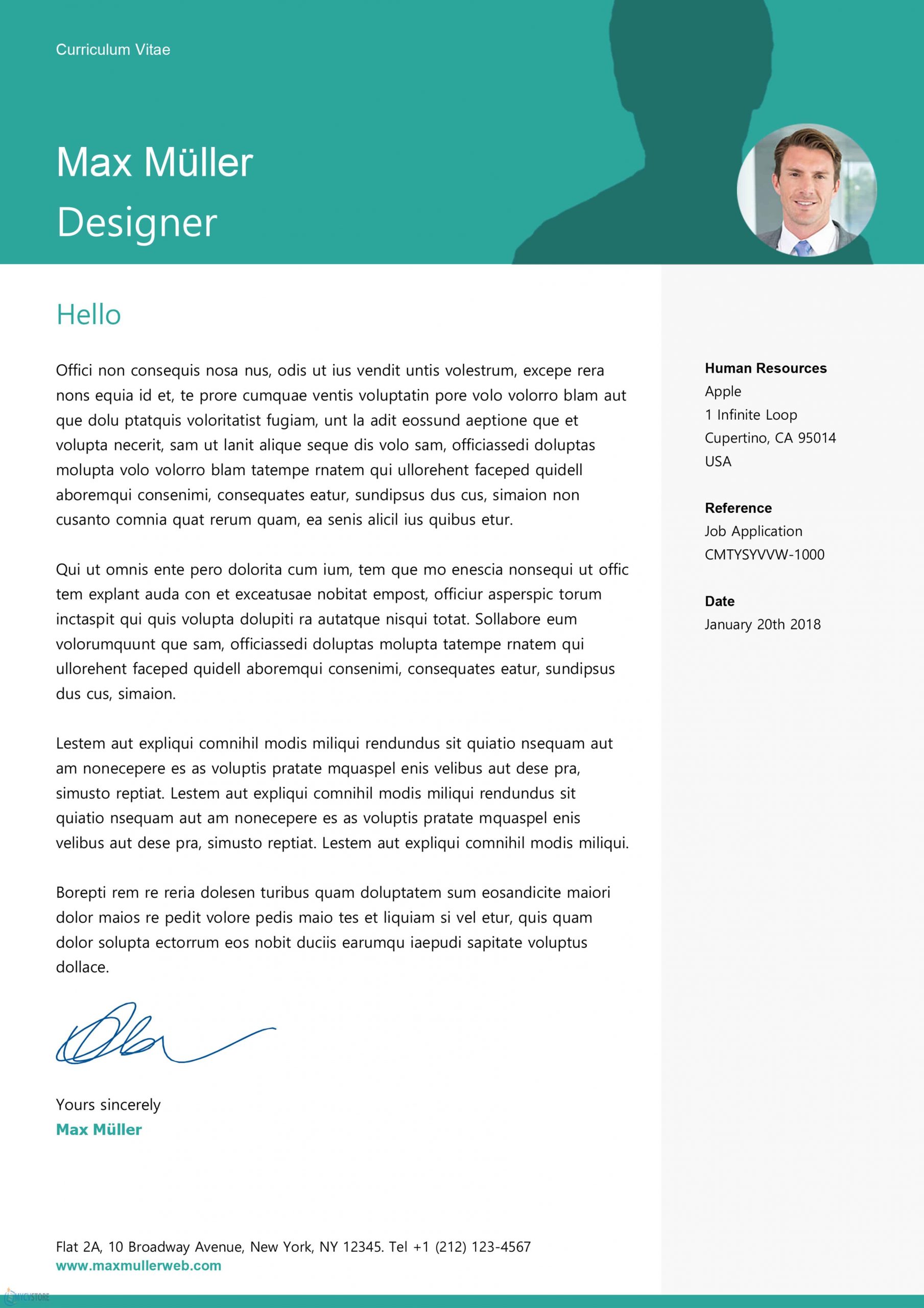 cover letter template switzerland