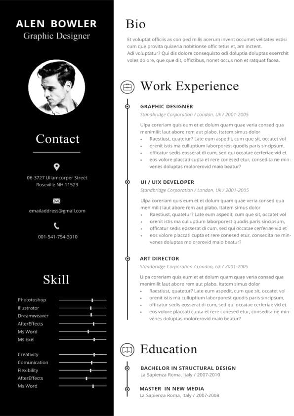 Wonderlijk Hipster Resume Template - Editable CV for Word [Downloadable] QM-81