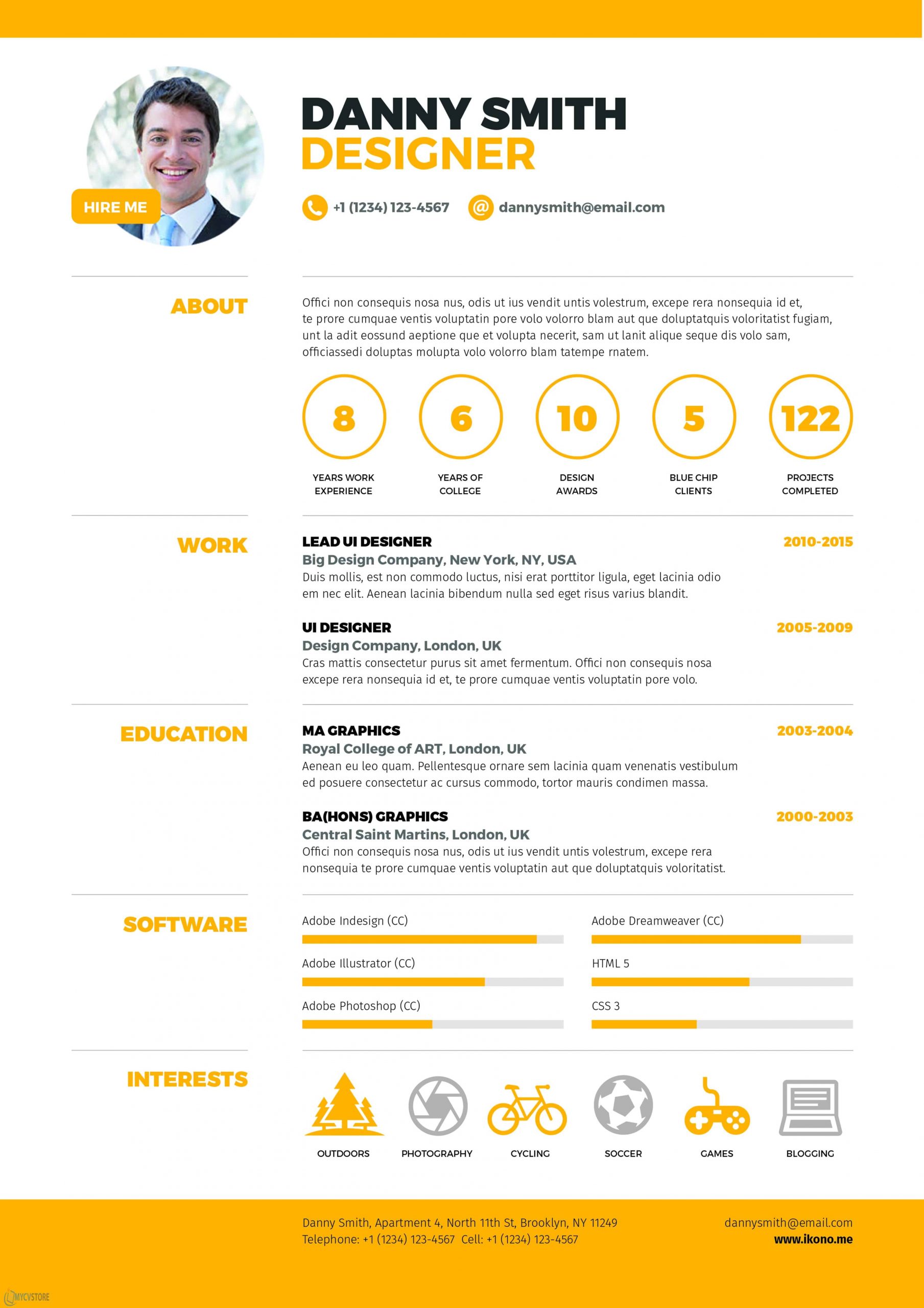 web designer resume