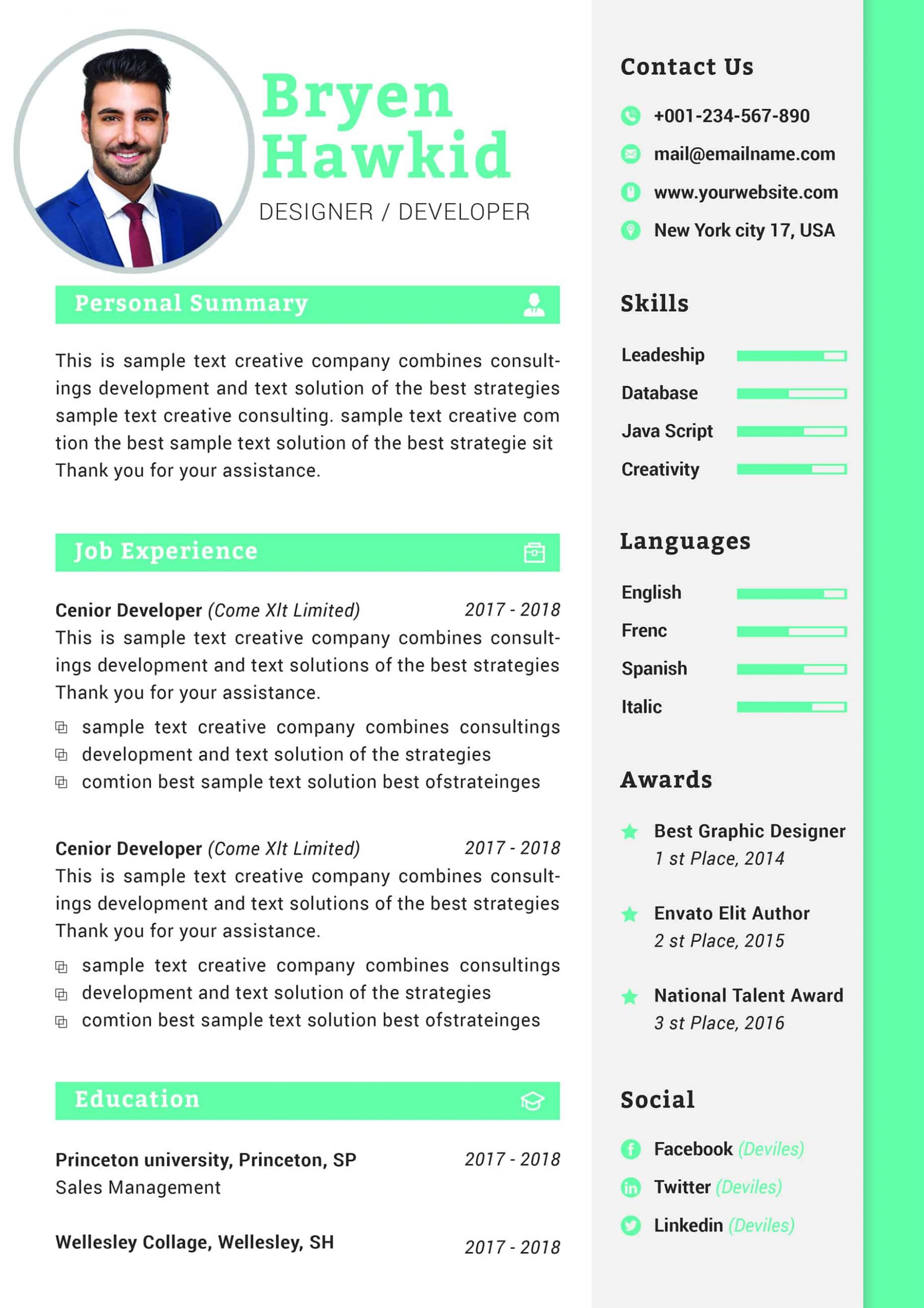 Graphic Designer Resume Sample Word Format from www.mycvstore.com