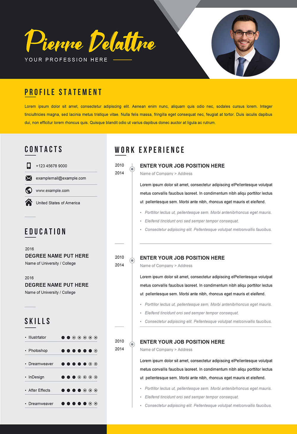 resume for job template download