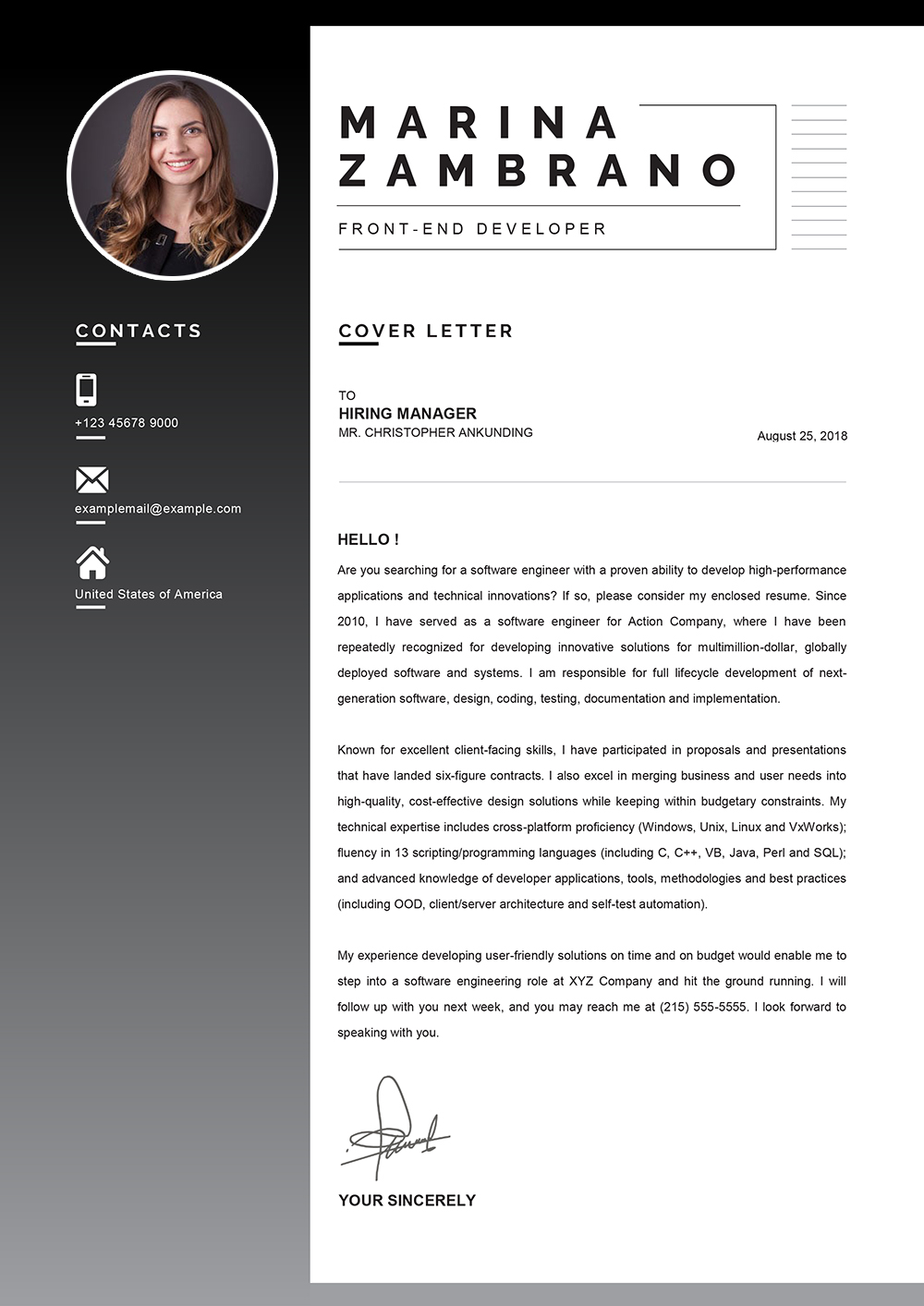 Download Cover Letter Template Word from www.mycvstore.com