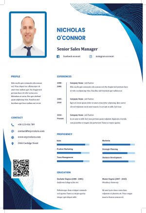 Clean Resume CV Template Word Format