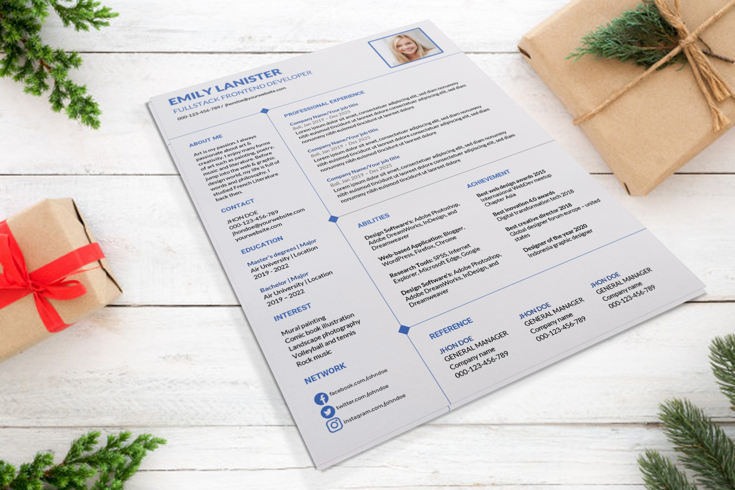 clean-word-resume-template-download-professional-design-word-format