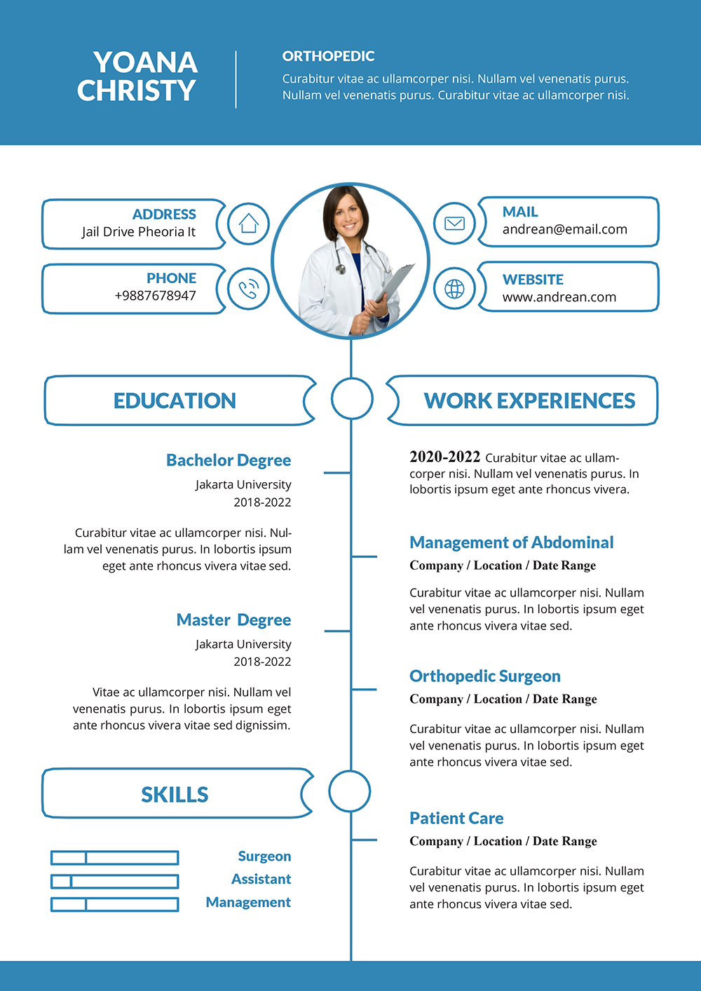 minimalist resume template free download