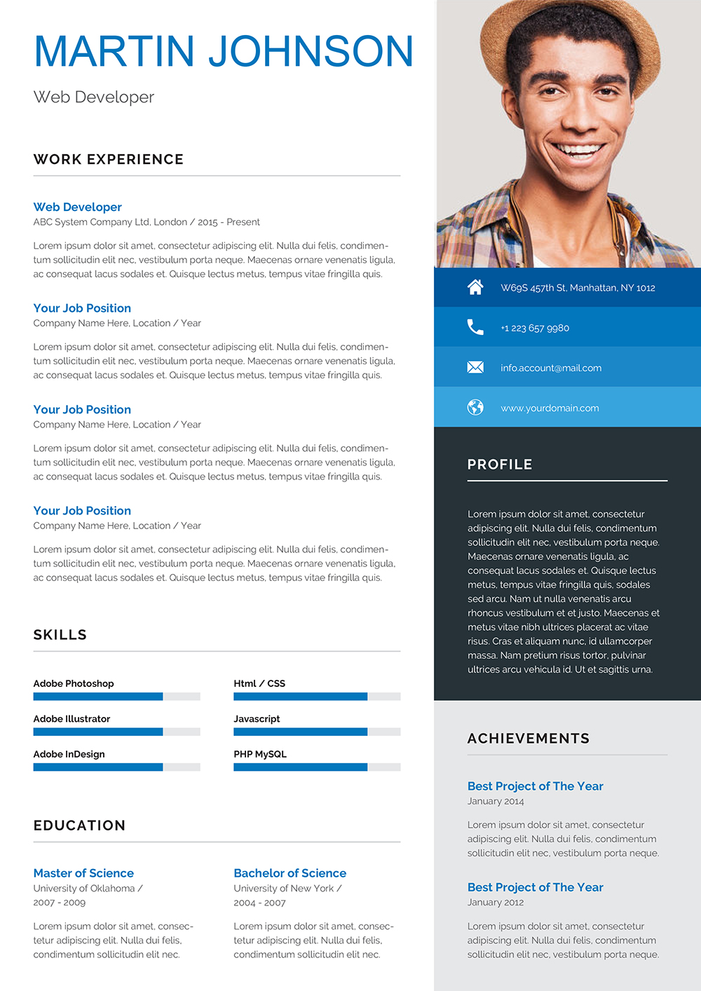 Undergraduate Resume Template Doc : College Student Resume Templates At Allbusinesstemplates Com