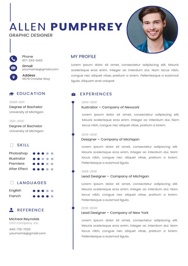 Best Curriculum Vitae Template for Download in Word Format