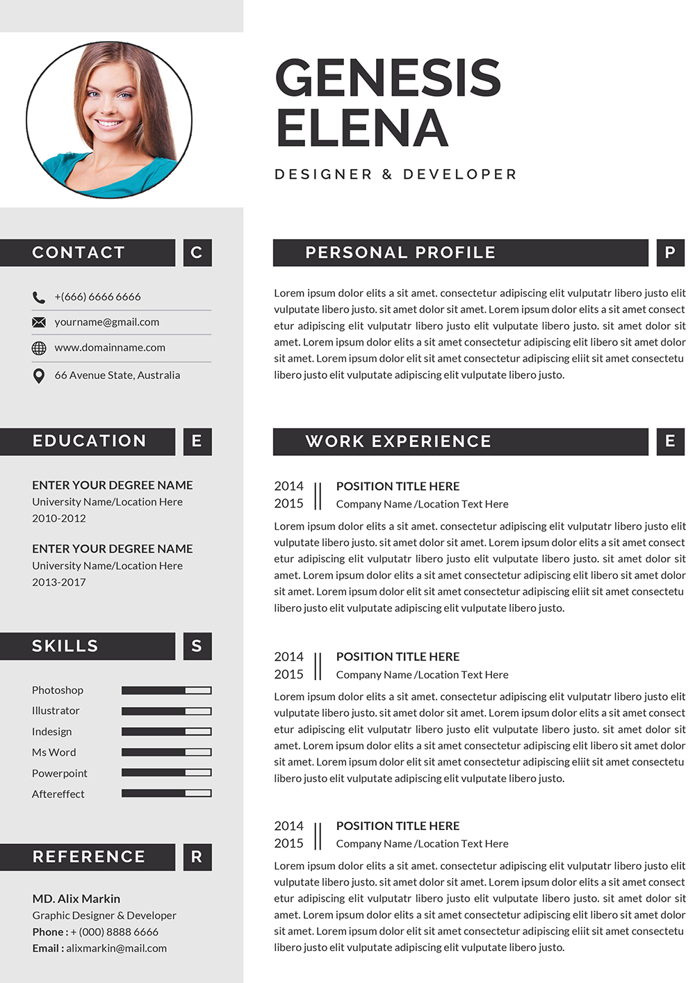 resume template word executive